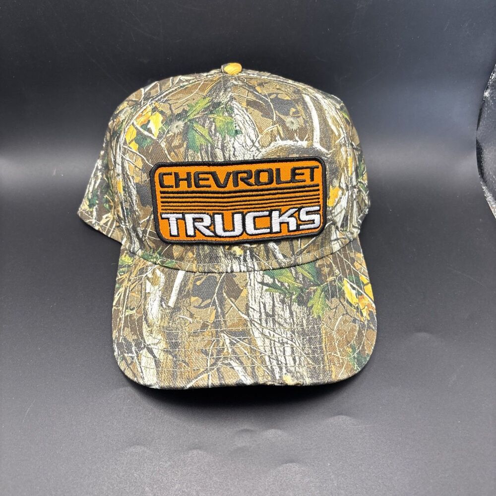 Chevrolet Trucks Chevy Snapback Hat Mens One Size Camouflage Adjustable Cap - Picture 9 of 9